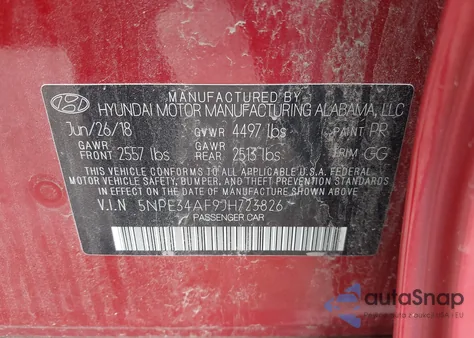 2018 Hyundai Sonata Sport/Limited/Sel из США, поврежденный, VIN 5NPE34AF9JH723826